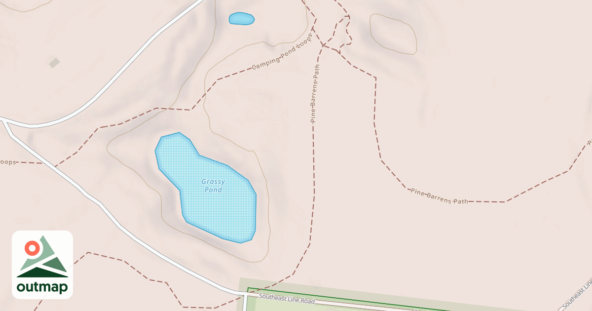 Map of Pine Barren Path