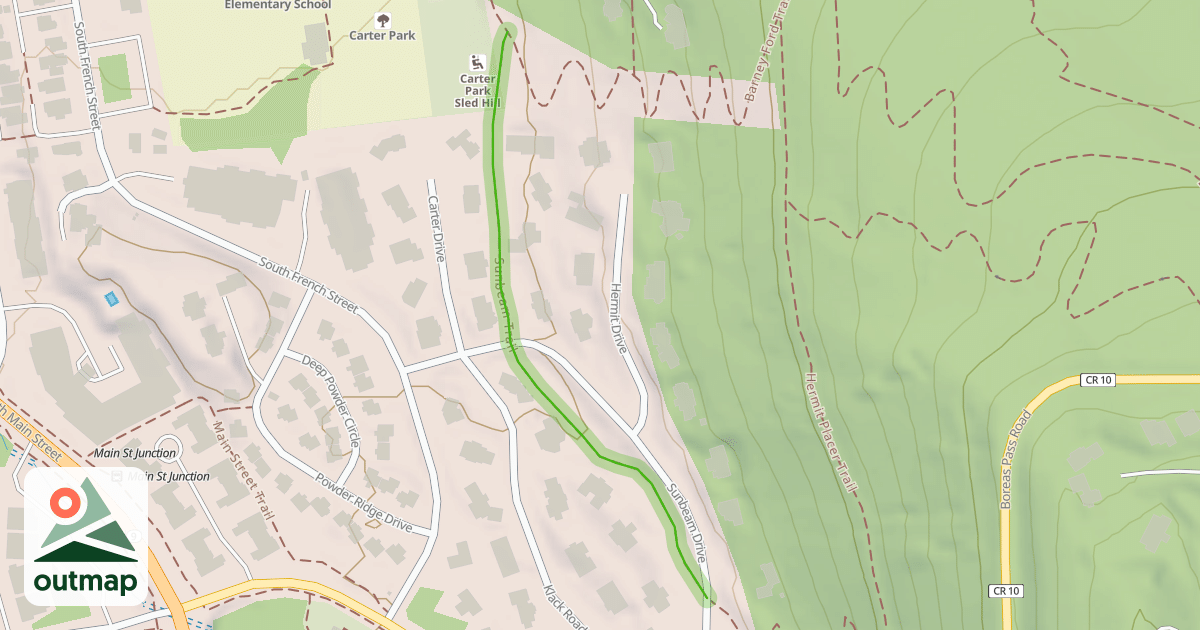 Map of Sunbeam Trail