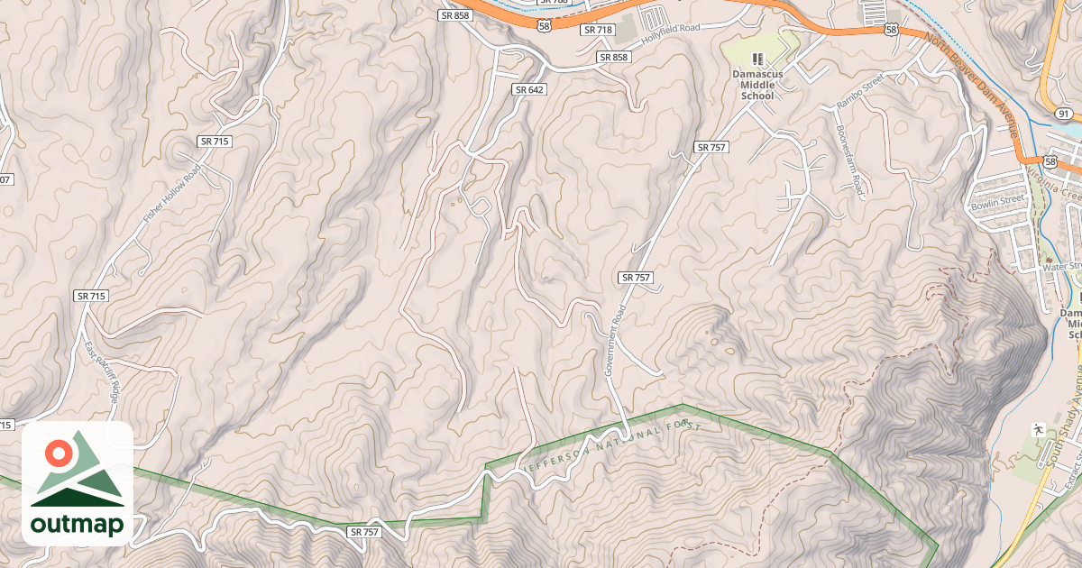 Map of DENTON VALLEY