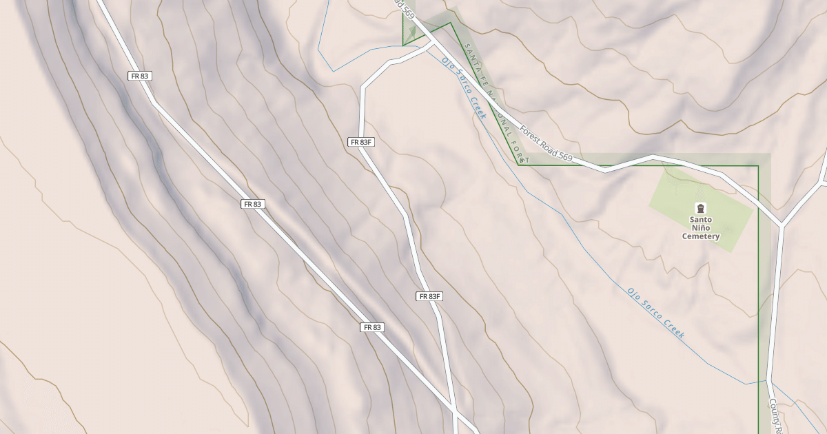 Map preview of USFS Motor Vehicle Use Map Roads {20BBCC5E-BAB1-445F-84A8-4AAEB800D714}