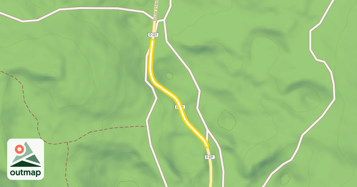 Map of Route d'Herbouilly