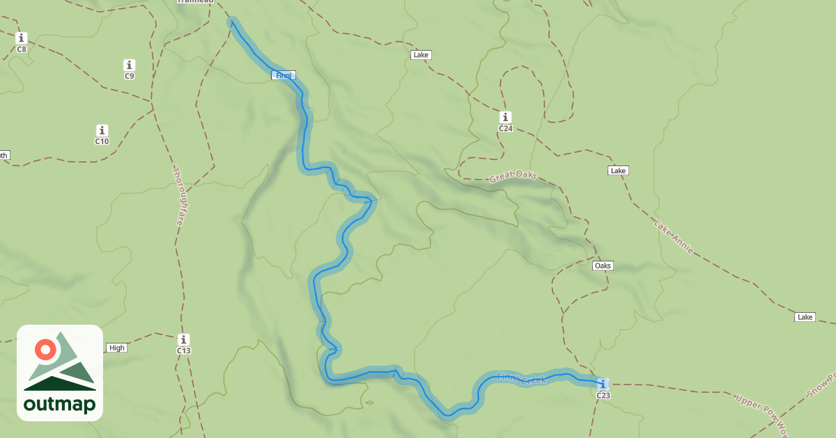 Map of Finni Creek
