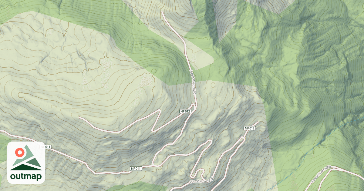 Map of LOOKOUT MTN