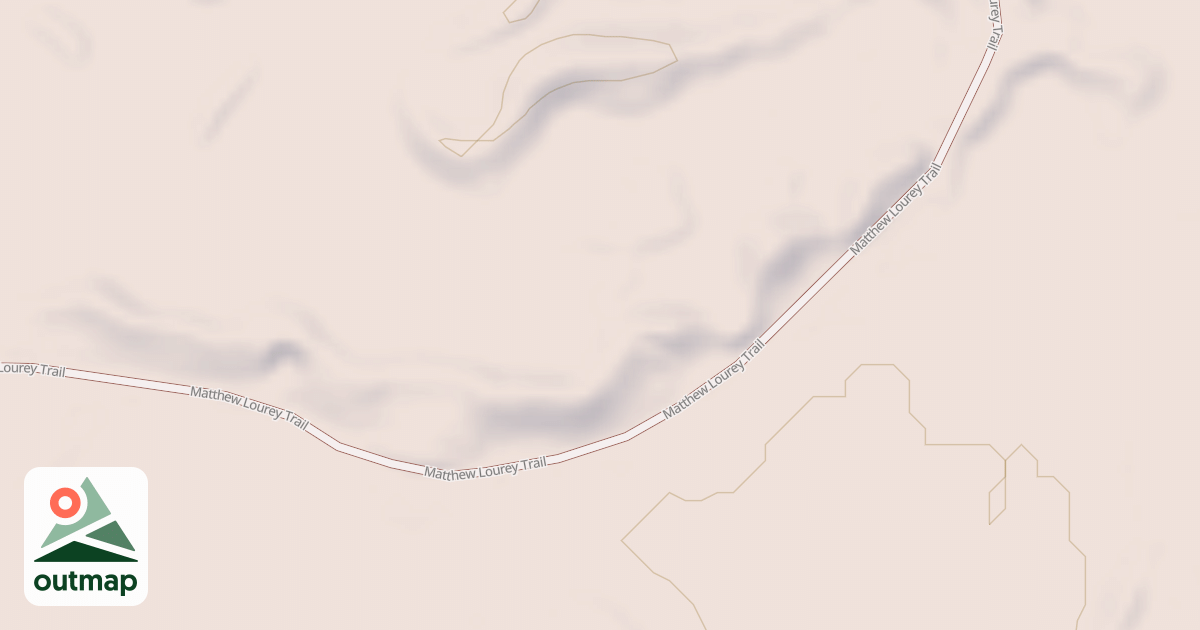 Map of Matthew Lourey State Trail