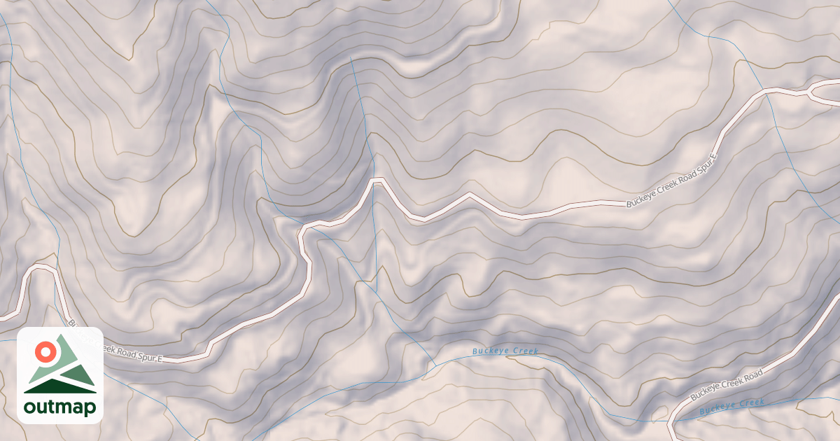 Map of BUCKEYE CREEK