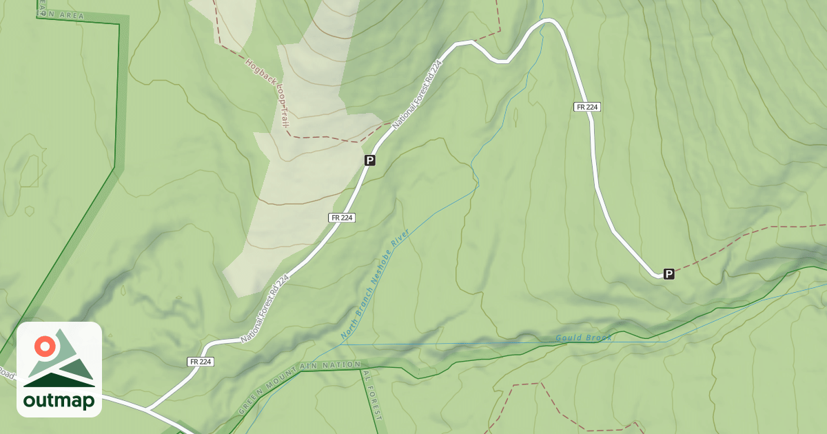 Map of ROMANCE MOUNTAIN