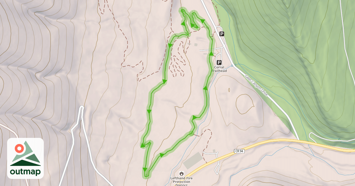 Map of Schoolhouse Loop