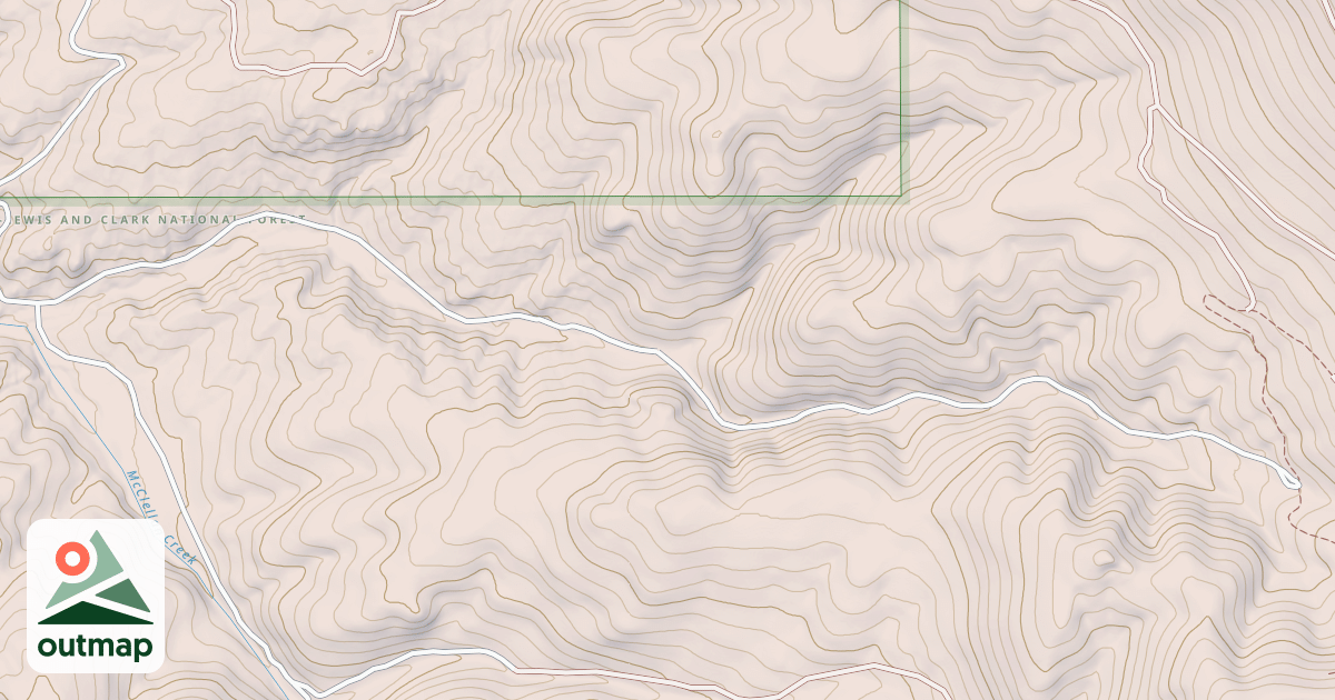 Map of CRYSTAL CREEK