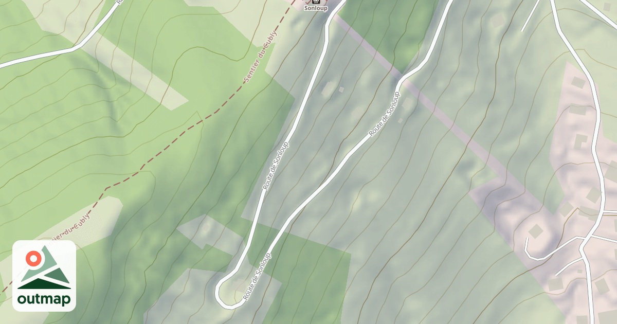 Map of Route de Sonloup