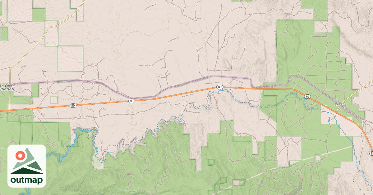 Map of Great Shasta Rail Trail