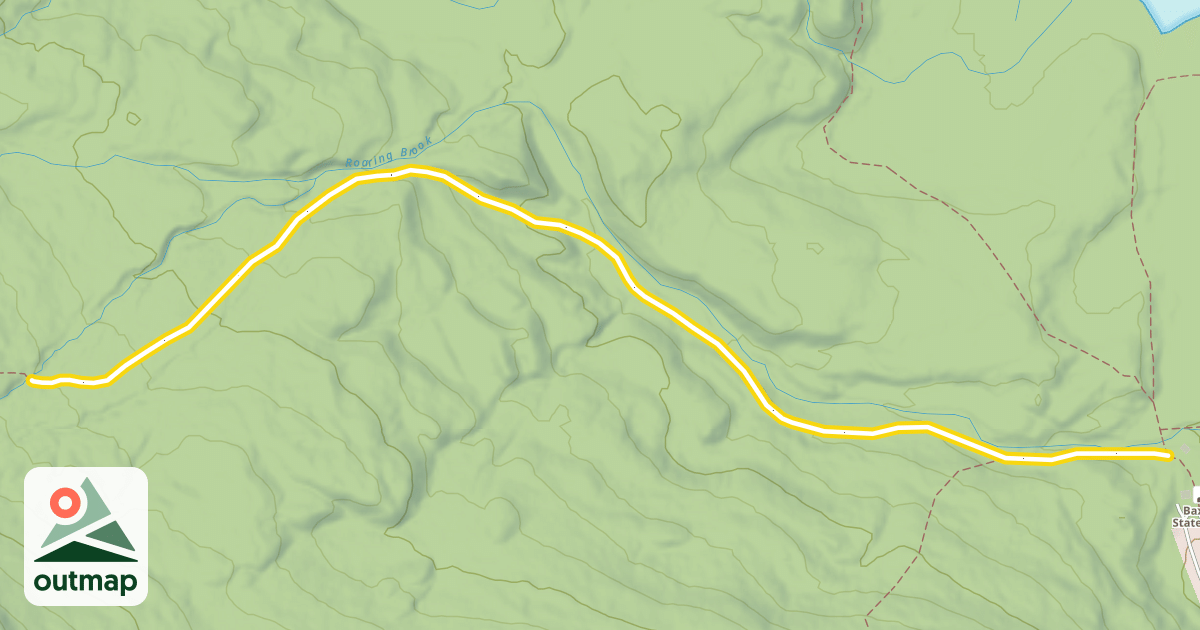 Map of Chimney Pond Trail
