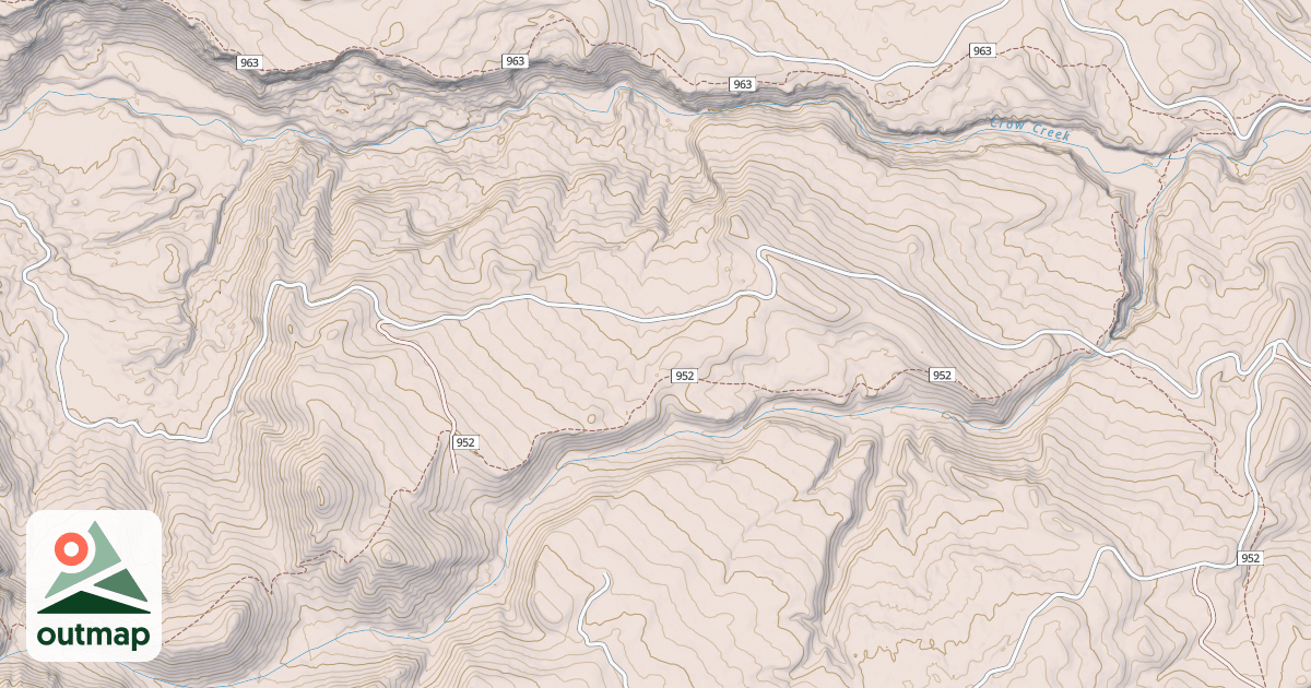 Map of CROW CREEK