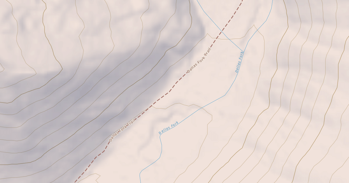 Map preview of Dallas Fork Snowmobile