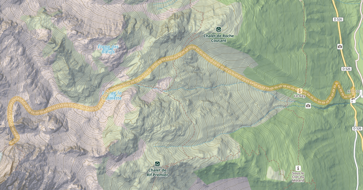 Map preview of Col de la Balmette — Articol