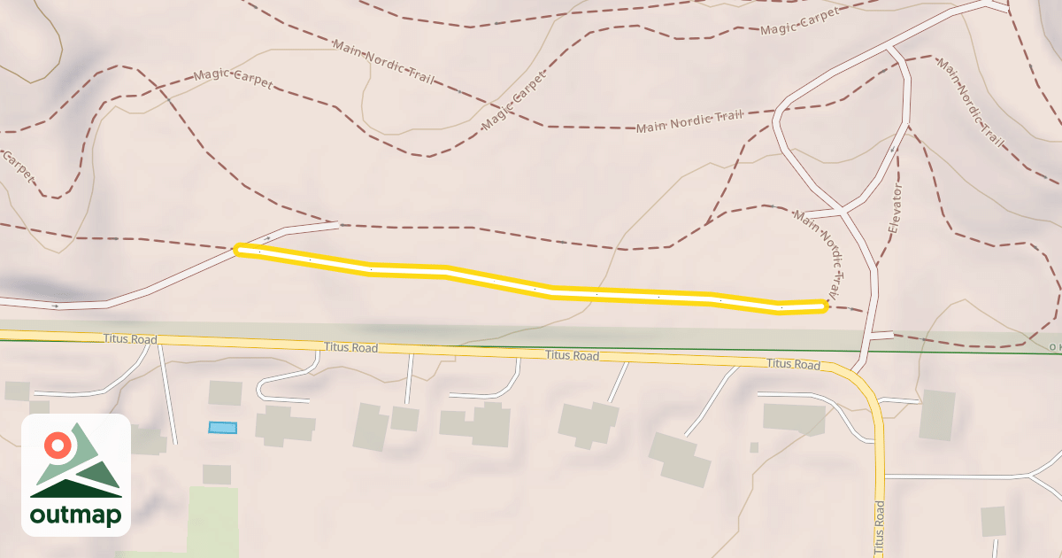 Map of Main Nordic Trail