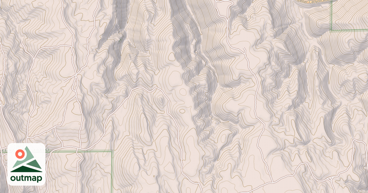 Map of SOUTH ELBOW OVERLOOK