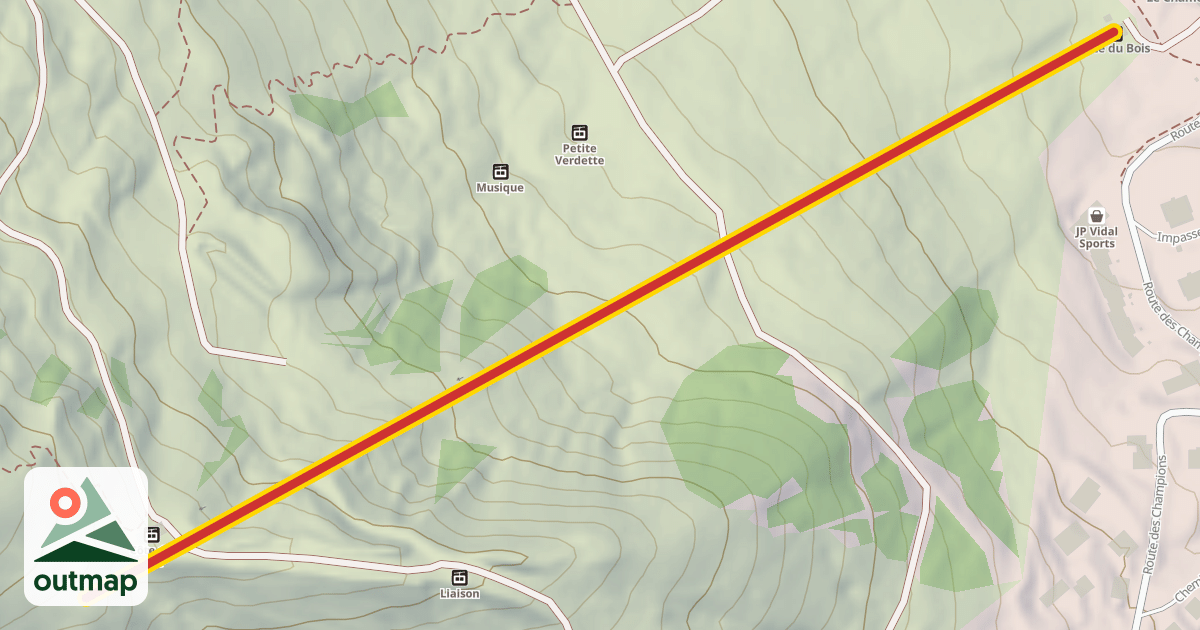 Map of Côte du Bois
