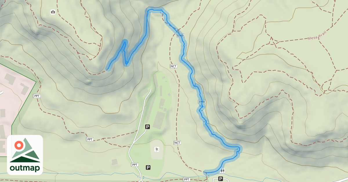 Map of Edna Mae Bennet Nature Trail