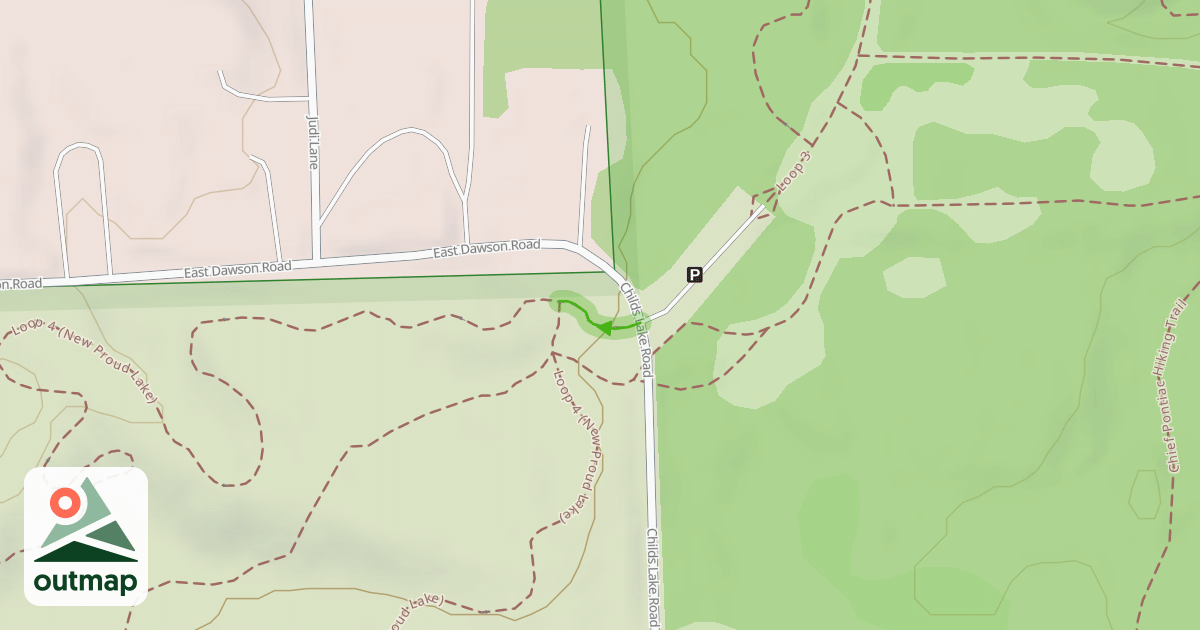 Map of Loop 4 (New Proud Lake)