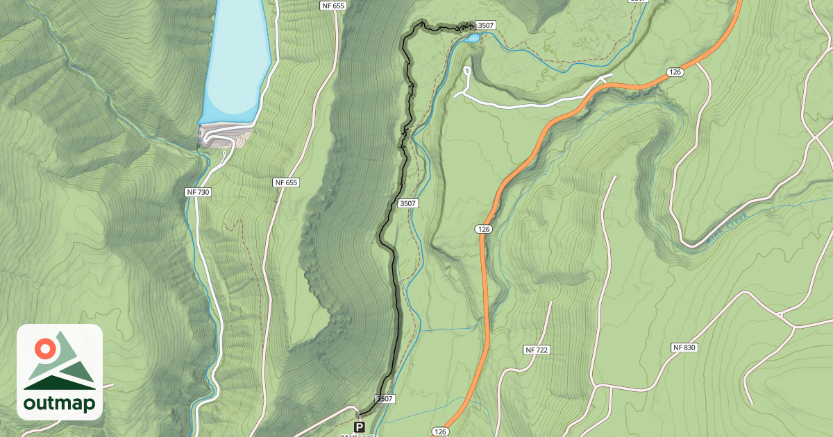 Map of McKenize River Trail (bicycles only section)