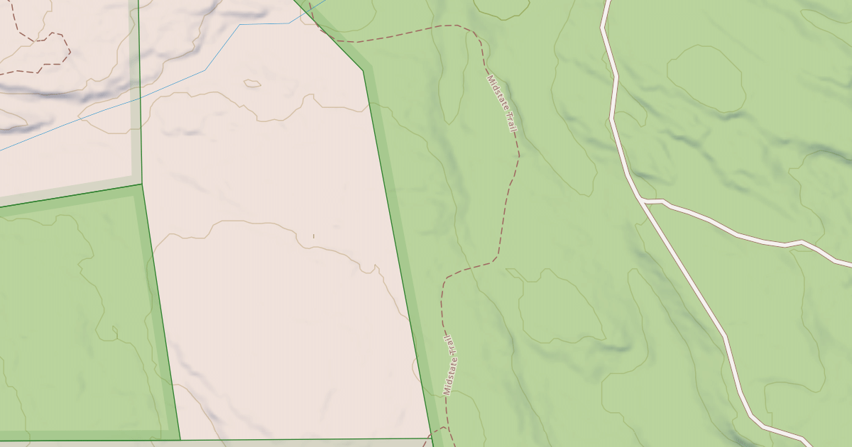 Map preview of Midstate Trail