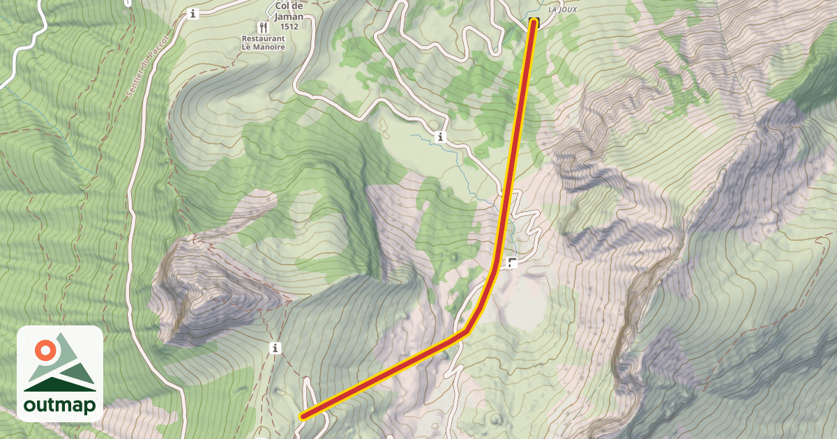 Map of Téléski de Jaman