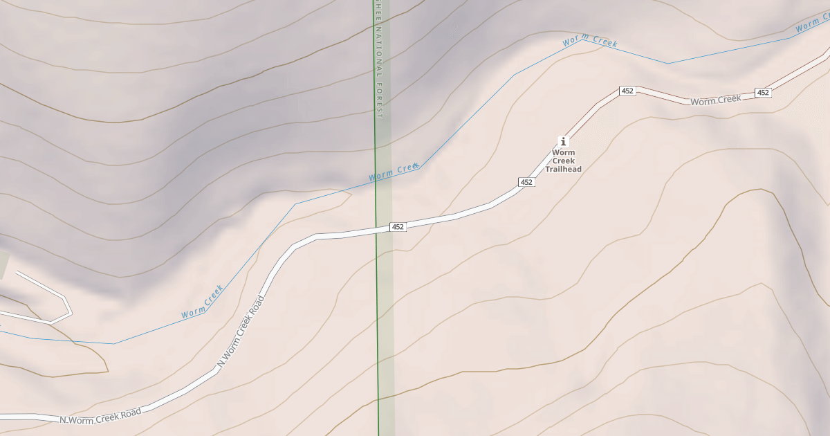 Map preview of WORM CREEK