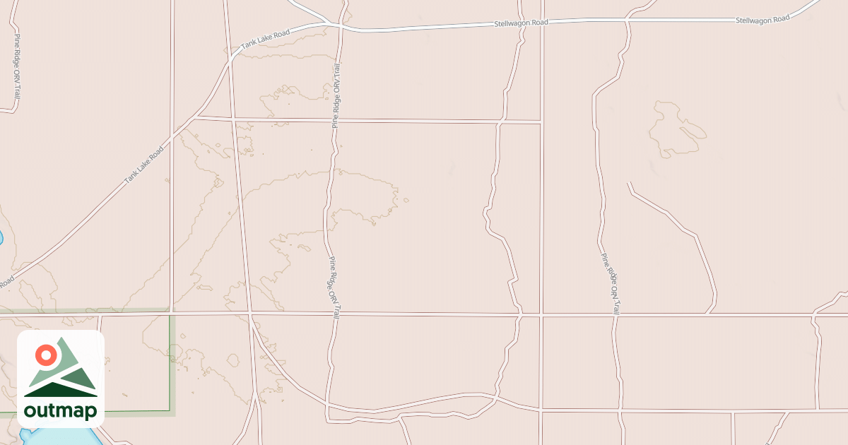 Map of Pine Ridge Trail