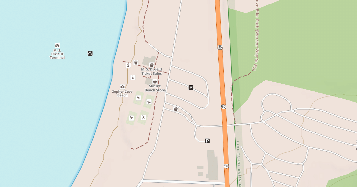 Map preview of ZEPHYR COVE RESORT