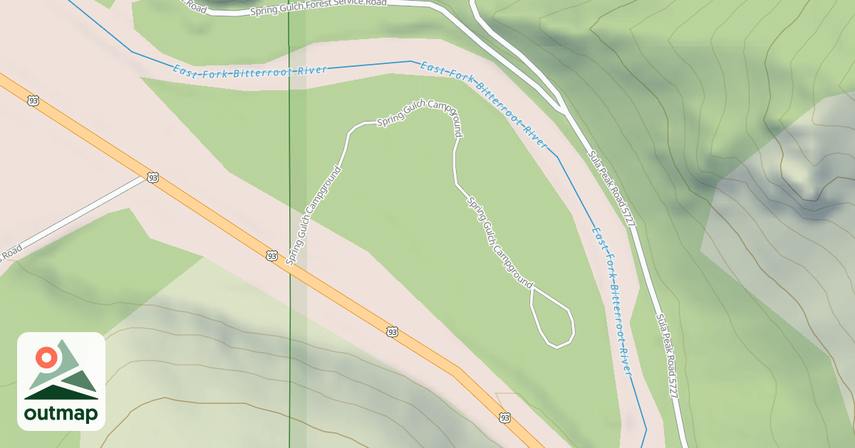 Map of (FDR) SPRING GULCH CAMPGROUND