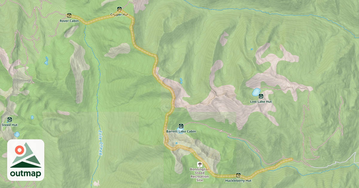 Map of Bonnington Traverse