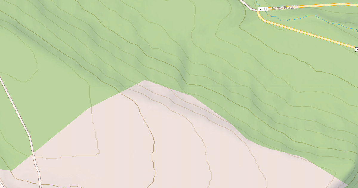 Map preview of USFS Motor Vehicle Use Map Roads {1C4FFFBF-7581-4A01-984F-4FDB08D444E7}