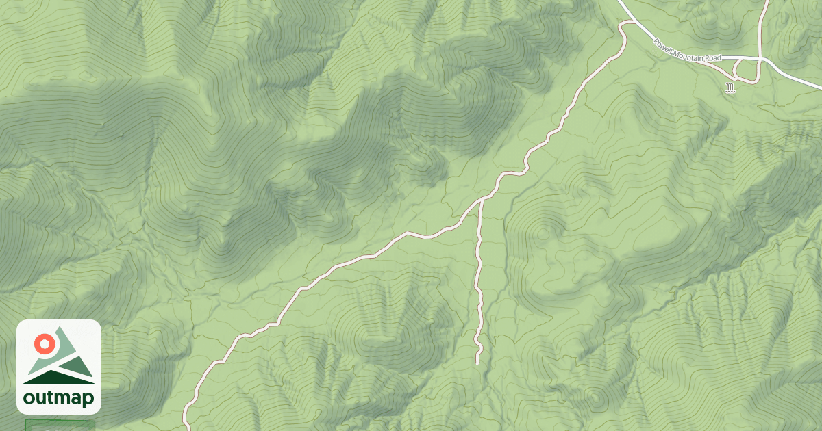 Map of HAY SPRING SPUR ROAD