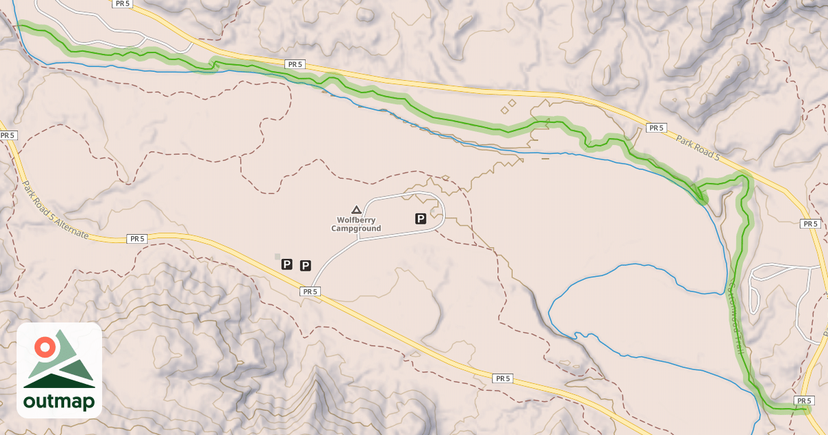 Map of Cottonwood Trail
