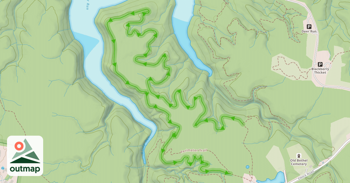 Map of Intermediate Trail