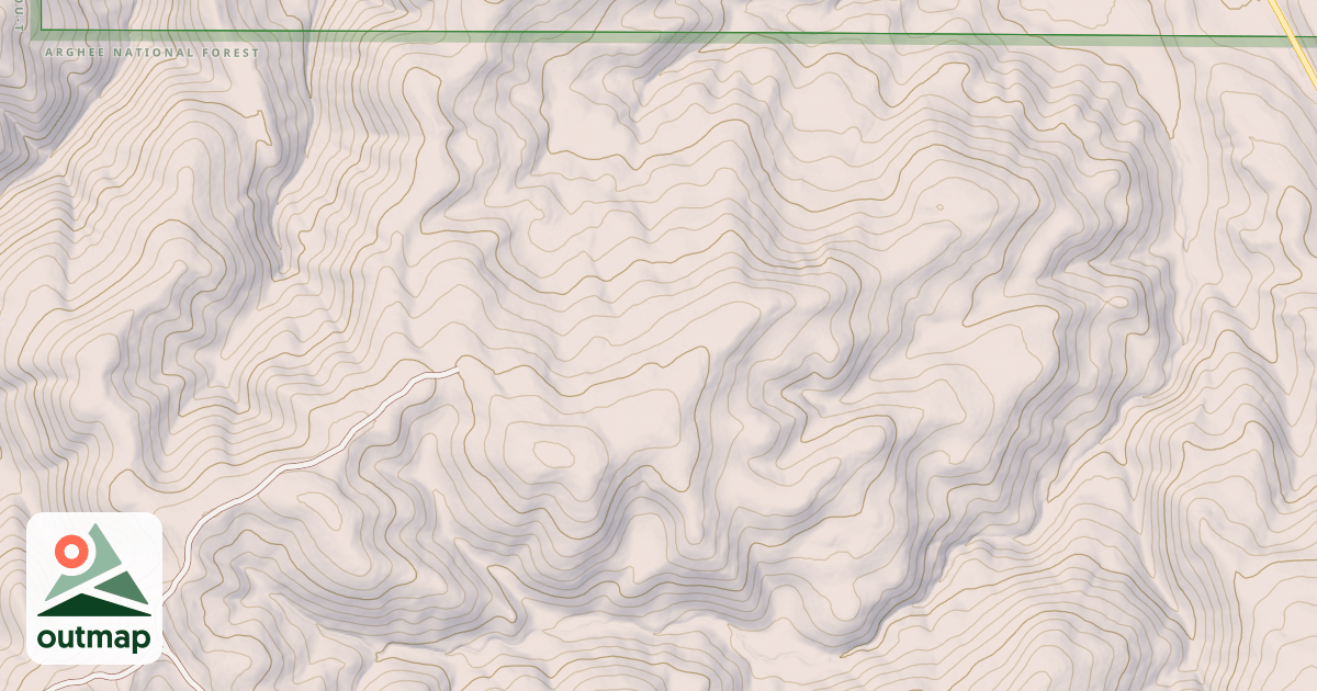 Map of Upper Deep Creek Res.