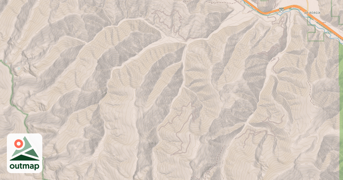 Map of Big Creek / Rivers Creek