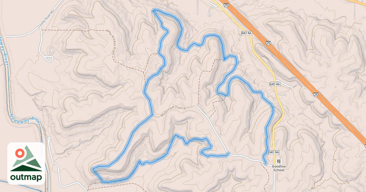 Map of Multi-Use Trail A