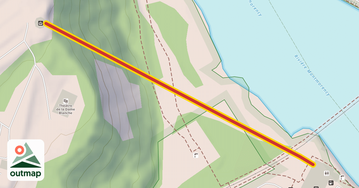 Map of Téléphérique de la chute Montmorency