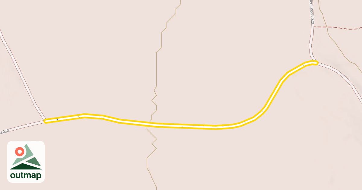 Map of National Forest Development Road 050