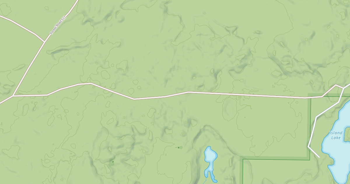 Map preview of ISLAND LAKE ROAD