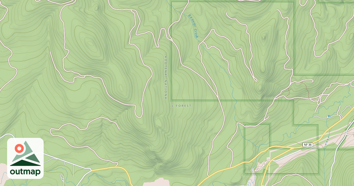 Map of BEAVER CR-DESEVE CR