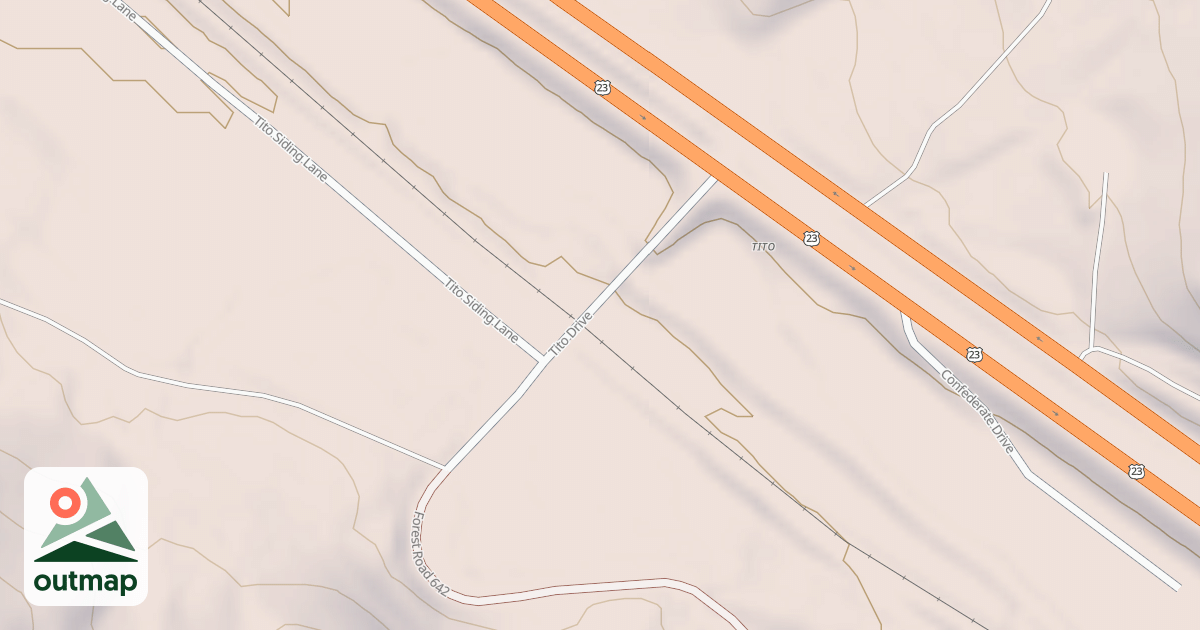 Map of TITO KANE GAP