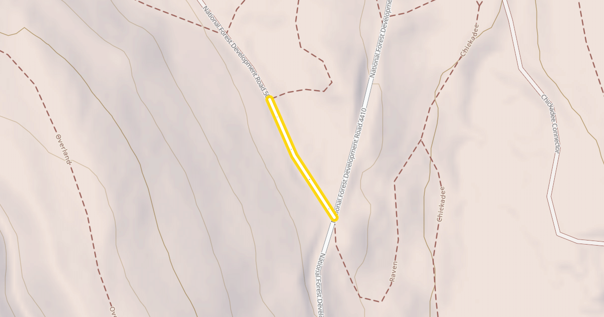 Map preview of National Forest Development Road 500