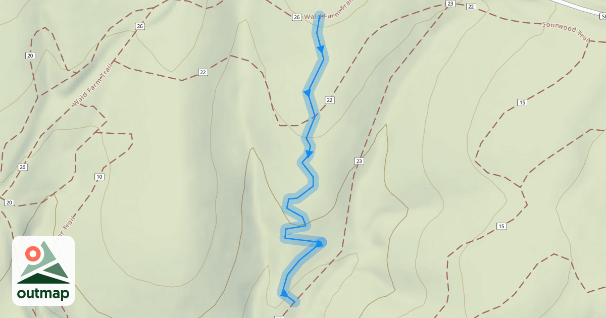 Map of Root Canal Trail