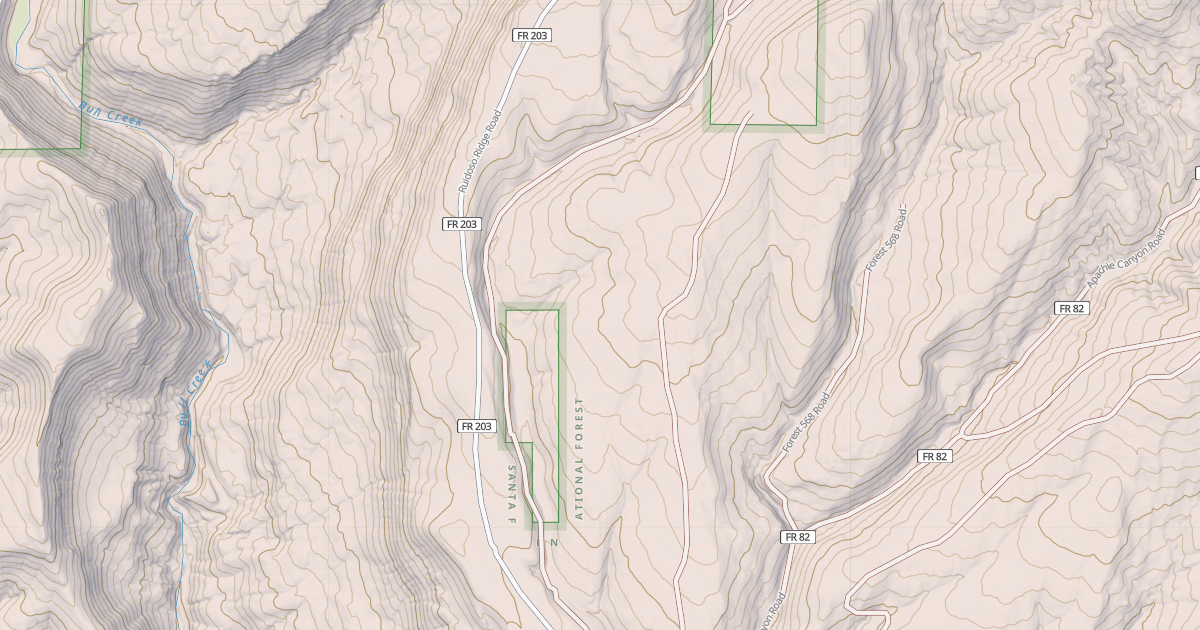 Map preview of USFS National Forest System Roads {489EFFC5-0C83-44D3-8DA4-22DCFB3FFE16}
