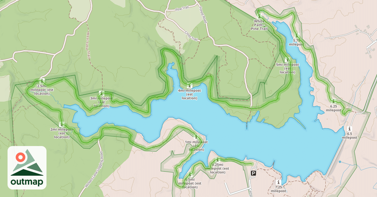 Map of White Trail