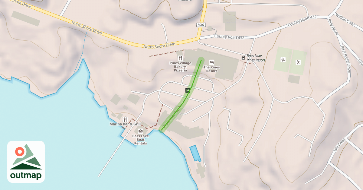 Map of Walking Path