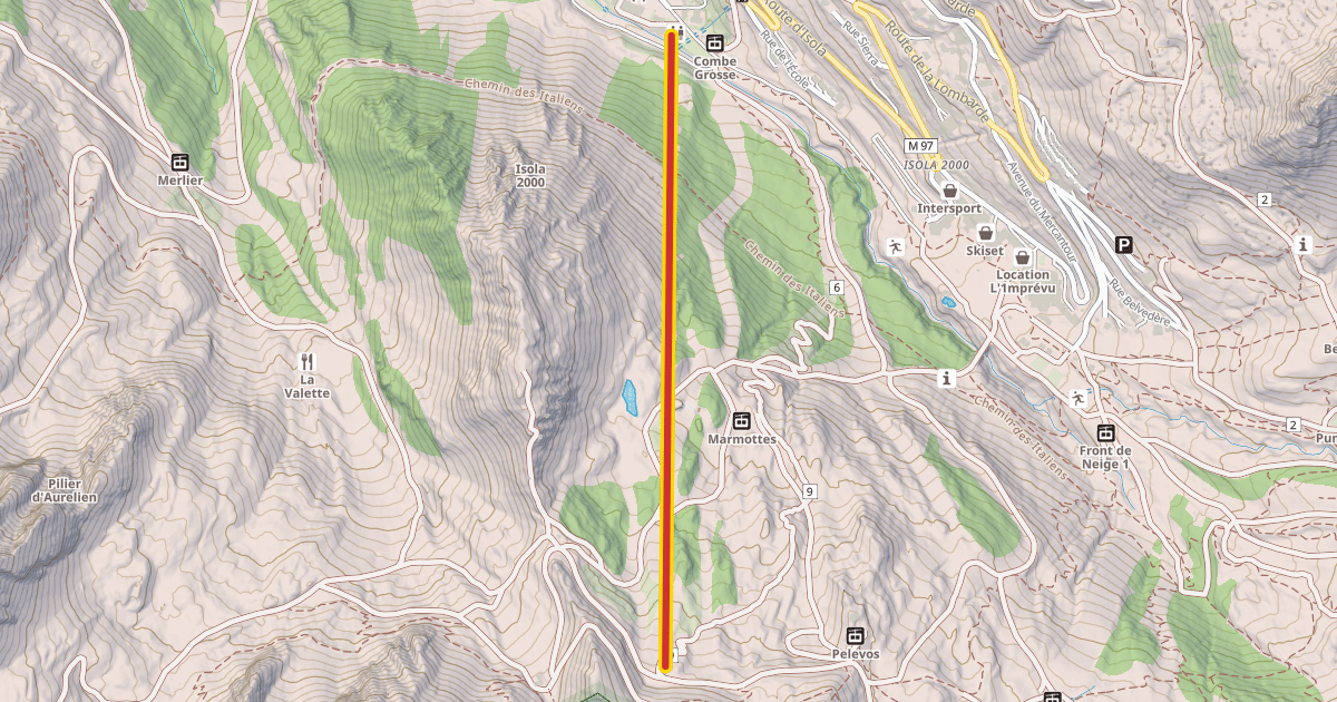 Map preview of Mercantour