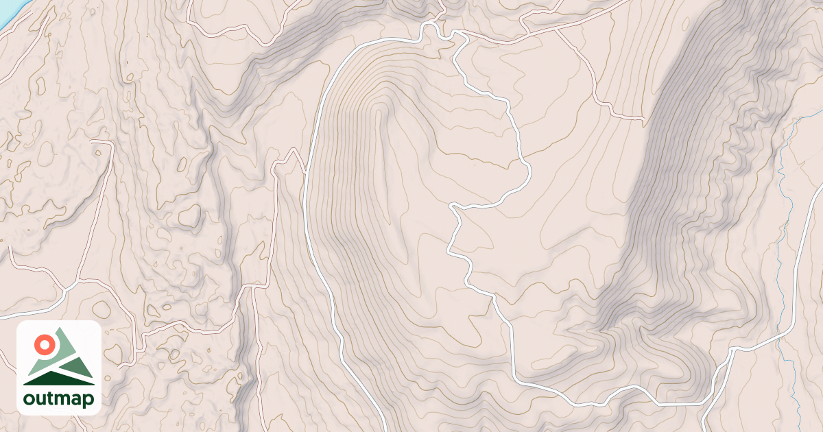 Map of LITTLE FLAT TOP